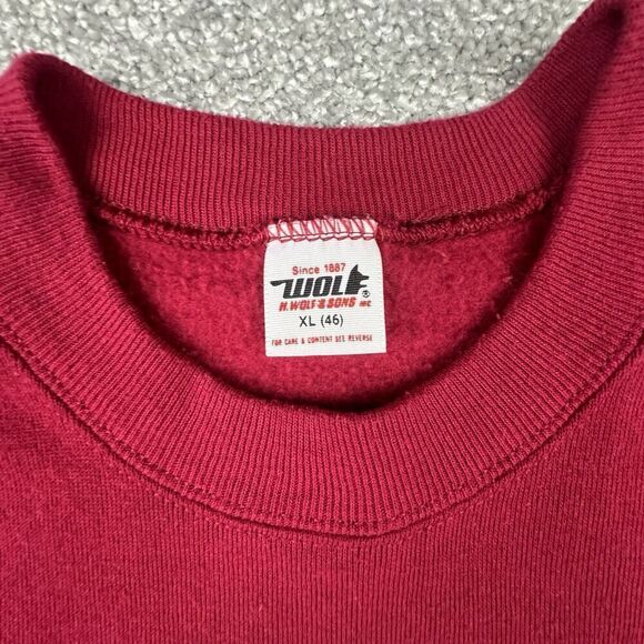 Vintage Wolf G-Man State Champs 1989 Sweatshirt Mens XL Regular Crewneck 90's - Picture 5 of 8